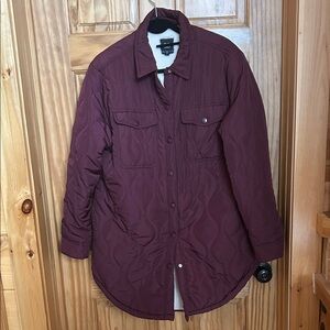 one 5 one Quilted Burgundy Jacket